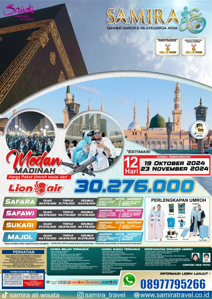 SAMIRA TRAVEL HAJI DAN UMROH TERBAIK DAN TERPERCAYA DI MEDAN